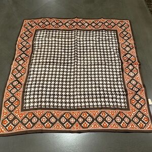 Brown Orange Cream Glentex  Acetate MCM Scarf